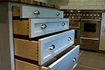 Birch plywood dovetail drawer unit